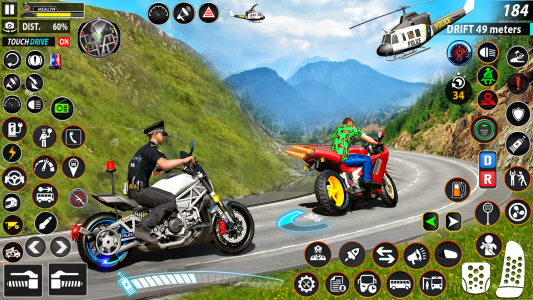 اسکرین شات 5 برنامه Police Moto Bike Chase Crime