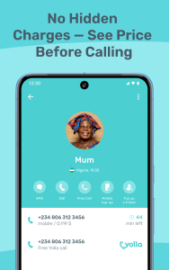 اسکرین شات 4 برنامه Yolla: International Calling