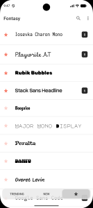 اسکرین شات 2 برنامه Fontasy - Google Fonts Browser
