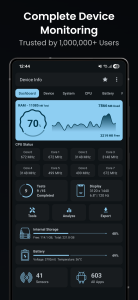 اسکرین شات 1 برنامه Device Info: System & CPU Info