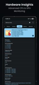 اسکرین شات 5 برنامه Device Info: System & CPU Info