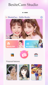 اسکرین شات 1 برنامه BestieCam -Selfie Photo Editor