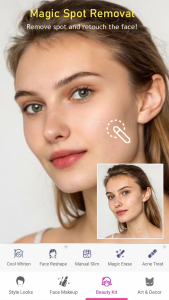 اسکرین شات 2 برنامه YouFace Makeup - Beauty Editor