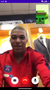 اسکرین شات 1 برنامه Mbappe Fake Video Call
