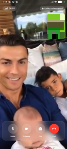 اسکرین شات 3 برنامه Ronaldo Fake Chat & Video Call