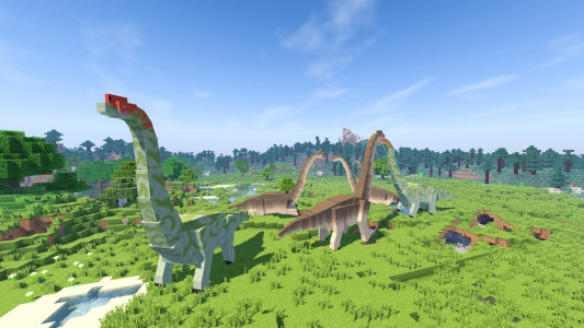 اسکرین شات 2 برنامه Dinosaur mods for Minecraft PE
