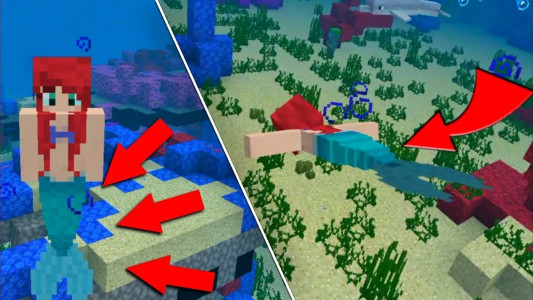 اسکرین شات 3 برنامه Mermaid mod for Minecraft