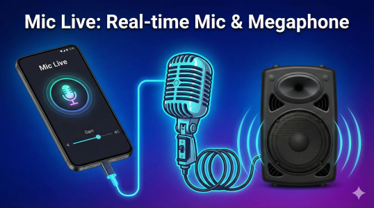 اسکرین شات 1 برنامه Live Mic Karaoke No Lag Ampify