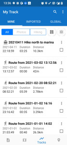 اسکرین شات 2 برنامه My Track