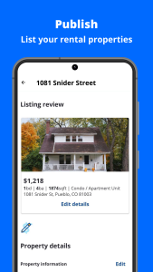 اسکرین شات 2 برنامه Zillow Rental Manager