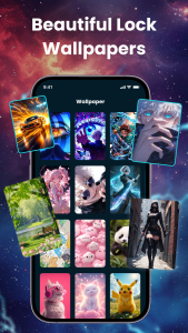 اسکرین شات 4 برنامه Zipper Lock Screen, Wallpapers