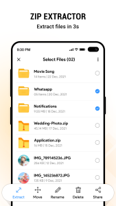 اسکرین شات 1 برنامه Zip RAR