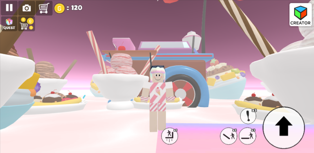 اسکرین شات 1 بازی Ice cream swirl parkour girl