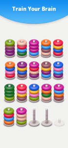 اسکرین شات 5 بازی Color Sort 3D — Hoop Stack