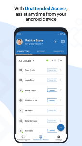 اسکرین شات 2 برنامه Zoho Assist - Remote Desktop