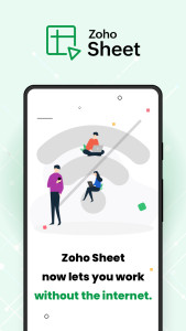 اسکرین شات 1 برنامه Zoho Sheet: Spreadsheet App