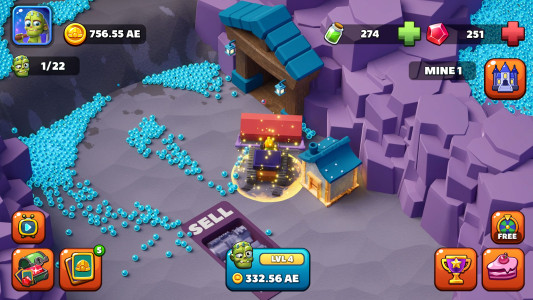 اسکرین شات 6 بازی Idle Zombie Miner: Gold Tycoon