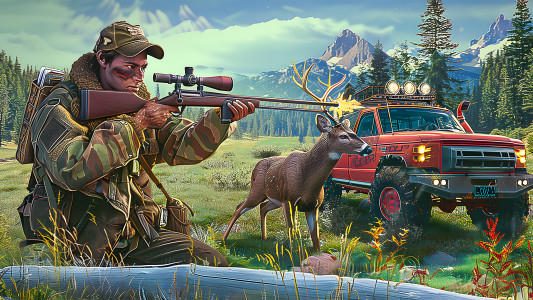 اسکرین شات 1 بازی Deer Hunt Gun Games Offline