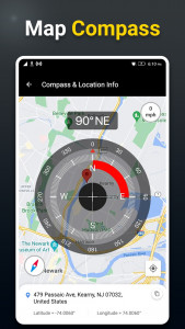 اسکرین شات 4 برنامه Compass - Digital Compass App