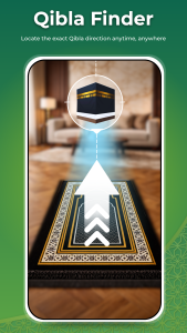 اسکرین شات 1 برنامه Qibla Direction Prayer Times
