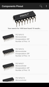 اسکرین شات 2 برنامه Electronic Component Pinouts