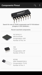 اسکرین شات 1 برنامه Electronic Component Pinouts