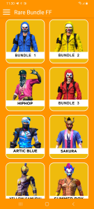 اسکرین شات 5 برنامه FF Rare Bundle : Hip Hop Bundle, Incubator Bundle
