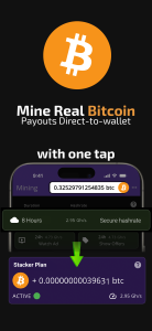 اسکرین شات 1 برنامه Bitcoin Mining (Crypto Miner)