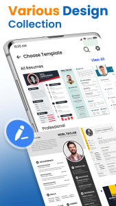 اسکرین شات 2 برنامه Resume Builder PDF - CV Maker