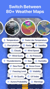 اسکرین شات 4 برنامه Ventusky: Weather Forecast