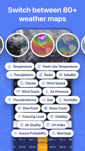 اسکرین شات 4 برنامه Ventusky: Weather Forecast