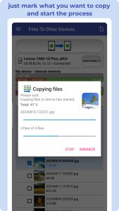اسکرین شات 3 برنامه Files To Other Devices