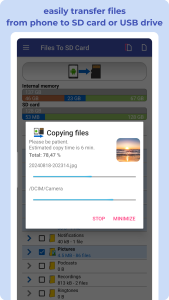 اسکرین شات 6 برنامه Move Files to SD Card & USB