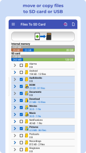 اسکرین شات 1 برنامه Move Files to SD Card & USB