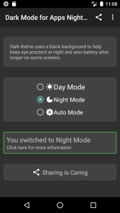 اسکرین شات 5 برنامه Dark Mode for Apps Night Theme