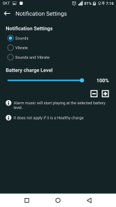 اسکرین شات 4 برنامه Full Battery Charge Alarm