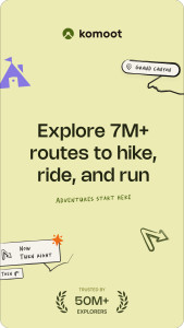 اسکرین شات 1 برنامه komoot - hike, bike & run