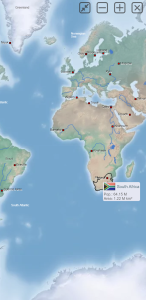 اسکرین شات 1 برنامه World atlas & world map MxGeo