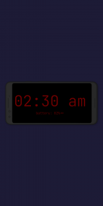 اسکرین شات 2 برنامه Night Clock (Digital Clock)