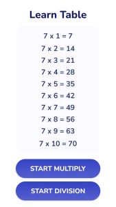 اسکرین شات 2 بازی Multiplication Games Math quiz