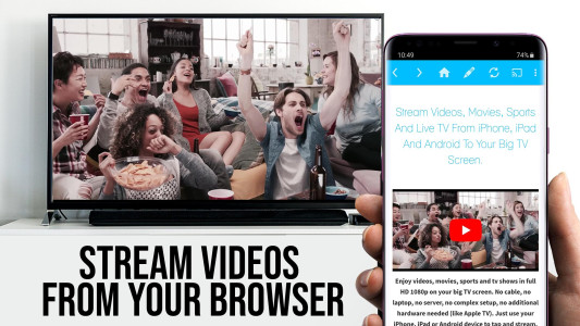 اسکرین شات 2 برنامه TV Cast for Android TV