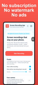 اسکرین شات 2 برنامه Screen Recording App