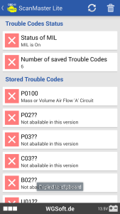 اسکرین شات 4 برنامه ScanMaster for ELM327 OBD-2
