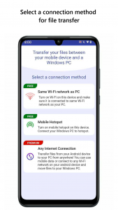 اسکرین شات 1 برنامه Mobile to PC File Transfer