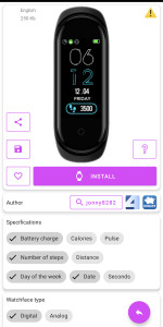 اسکرین شات 3 برنامه Mi Band 5 WatchFaces