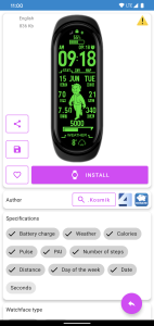 اسکرین شات 4 برنامه Mi Band 6 WatchFaces