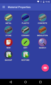 اسکرین شات 2 برنامه Material Properties