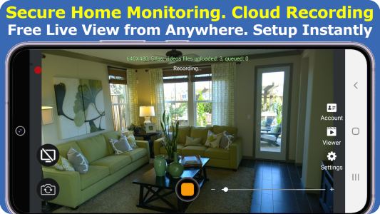 اسکرین شات 2 برنامه Mobile Security Camera (FTP)