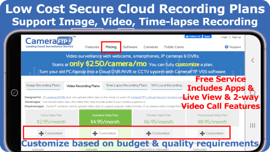 اسکرین شات 7 برنامه Mobile Security Camera (FTP)