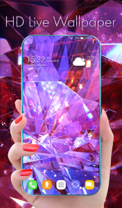 اسکرین شات 1 برنامه Diamond Wallpaper HD For Girls